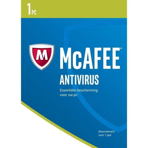 McAfee AntiVirus 1-PC 1 jaar