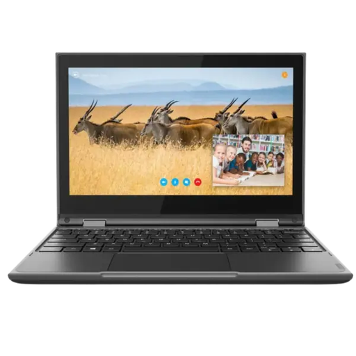Lenovo 300e G2 Chromebook Celeron N4020 | 4GB | 32GB | 11,6 inch (29,46 cm) touchscreen | Franstalig toetsenbord | ChromeOS | Refurbished