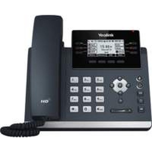 Yealink SIP-T42U Engelse versie | IP-telefoon | 2,7" LCD-scherm | 12 SIP-accounts | HD Voice | Wi-Fi via USB-dongle | Grijs