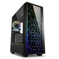 Sharkoon RGB LIT 100 | Midi Tower Case | Zwart