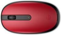 HP 240 Empire Red | Bluetooth Muis | Links- en Rechtshandig | 1600 DPI | Rood/Zwart