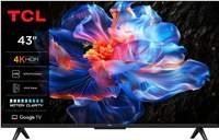 TCL 43P61K 43" | 4K UHD Smart TV | Google TV | HDR | Zwart