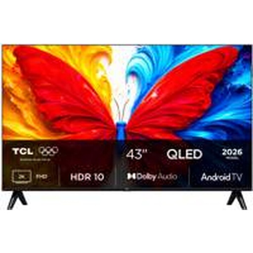 TCL 43S5L 43" | Full HD QLED Smart TV | Android TV | HDR10 | Zwart