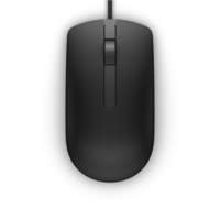 Dell MS116 | Bekabelde Muis | Links- en Rechtshandig | USB-A | 1000 DPI | Zwart (art.nr. 570-AAIS)