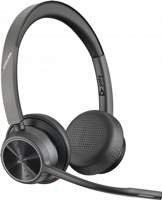Poly Voyager 4320 MS Stereo | Bluetooth Headset | USB-A Dongle (BT700) | Zwart