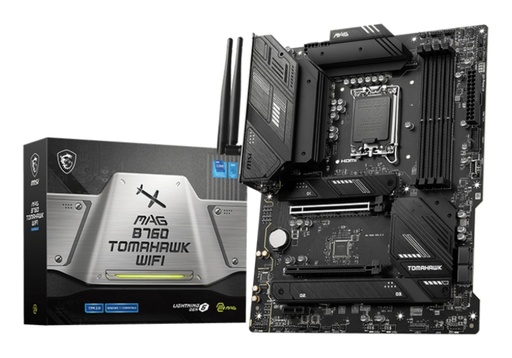 MSI MAG B760 TOMAHAWK WIFI | Socket LGA 1700 | Intel B760 | 4xDDR5 | ATX | Moederbord