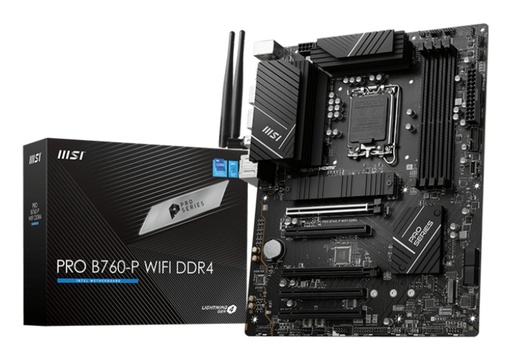 MSI PRO B760-P WIFI DDR4 | Socket LGA 1700 | Intel B760 | 4xDDR5 | ATX | Moederbord