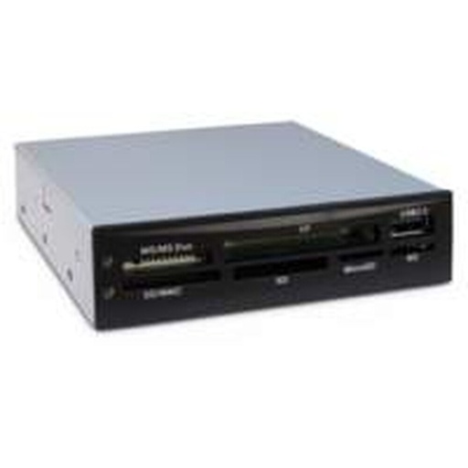 Inter-Tech CI-02 | Interne geheugenkaartlezer | USB 2.0 | 3,5" bay | Ondersteunt CF, SD, microSD, MS, xD | Zwart