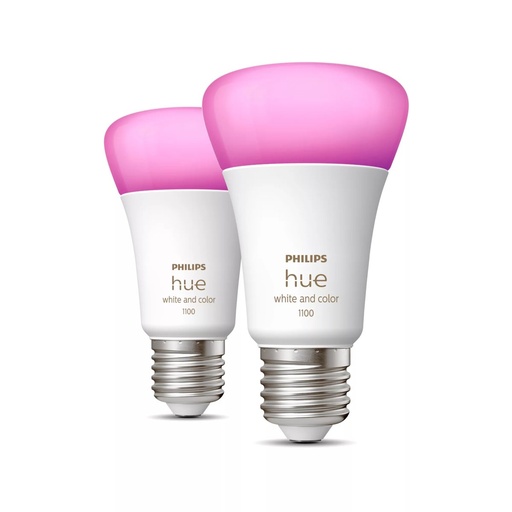 Philips Hue White and Color ambiance A60 - E27 slimme lamp - 1100 (2-pack)