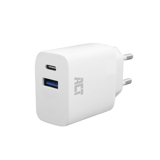 ACT AC2122 | Universele Oplader voor Mobiele Apparaten 20W | Wit | Snel Opladen