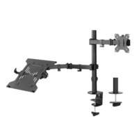ACT AC8305 | Notebookstandaard tot 15.6" & Monitorarm tot 32" | Zwart
