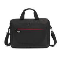 ACT Suburb 15.6" Laptop Schoudertas | Gemaakt van Gerecycled Plastic | Zwart