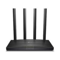 TP-Link Archer C6U | WiFi 5 Router (AC1200) | Dual-band 2.4 GHz / 5 GHz | Gigabit Ethernet | Zwart