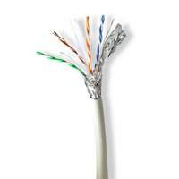 Nedis netwerkkabel | Cat6a | S/FTP (S-STP) | 100 m | Grijs | CCBG8538GY100S