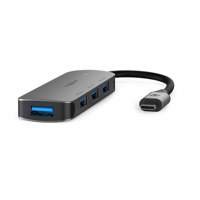 Nedis CCGB64220GY01 | Interface Hub USB 3.2 Gen 1 (3.1 Gen 1) | 1× USB-C naar 4× USB-A | 5 Gbps | Grijs