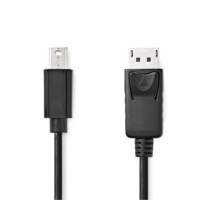 Nedis CCGL37400BK20 | Mini DisplayPort-naar-DisplayPort kabel | 2 m | Mini DisplayPort Male naar DisplayPort Male | Tot 4K@60Hz | Zwart