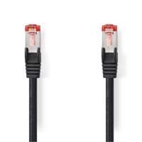 Nedis CCGL85221BK20 | Netwerkkabel Cat6 S/FTP | 2 m | Zwart | RJ45 Male-naar-RJ45 Male