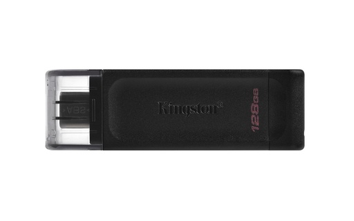Kingston DataTraveler 70 | 128GB USB-C 3.2 Flash Drive | Zwart