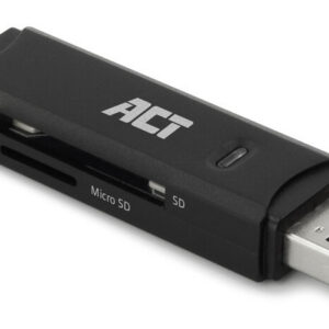 ACT AC6375 | Geheugenkaartlezer | USB 3.2 Gen 1 | Zwart