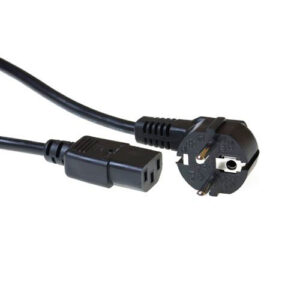 ACT AC3315 | Elektriciteitssnoer | 3 Meter | CEE7/7 naar C13 Stekker | Zwart