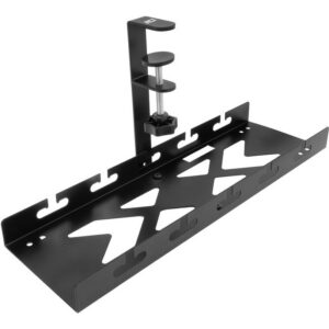 ACT Kabelgoot voor onder bureau | Klemsysteem | 40 cm | Zonder boren | Staal | Zwart