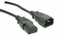 Microconnect AK 5029 | Stroomkabel | C13 naar C14 | 0,6 m | 250V / 10A | Zwart