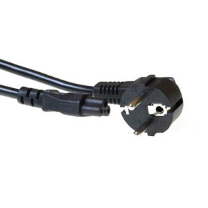 ACT 230V aansluitkabel | Schuko male (haaks) naar C5 (haaks) | 230V / 6–10A | Zwart | 3 m