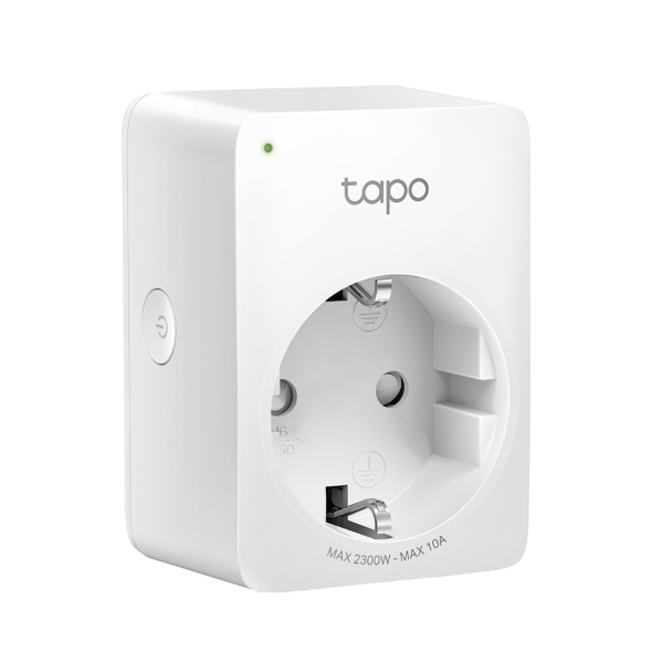 TP-Link Tapo P100 (4-pack) | Slimme Wi-Fi-stekker | 2300W | Spraakbesturing | Schema & Timer | Compact ontwerp | Wit
