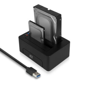 ACT AC1504 | Dual SATA Docking Station | 2,5" & 3,5" HDD/SSD | USB 3.2 Gen1 (5 Gbps)