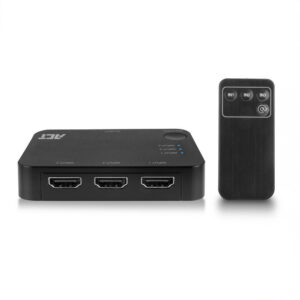 ACT AC7845 HDMI Switch | 3 Ingangen | 1 Uitgang | 4K @ 30Hz | Inclusief Afstandsbediening
