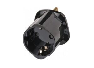 Brennenstuhl Reisadapter | Geaard | Type G (VK) naar Type F | Zwart