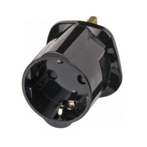 Brennenstuhl Reisadapter | Geaard | Type G (VK) naar Type F | Zwart