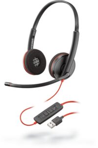 Poly Blackwire C3220 | Bedrade On-ear Stereo Headset | USB-A | Zwart