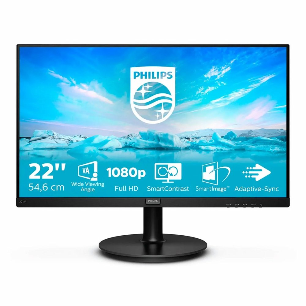 Philips V Line 221V8/00 | 21,5″ Full HD Monitor | 1920×1080 | Zwart