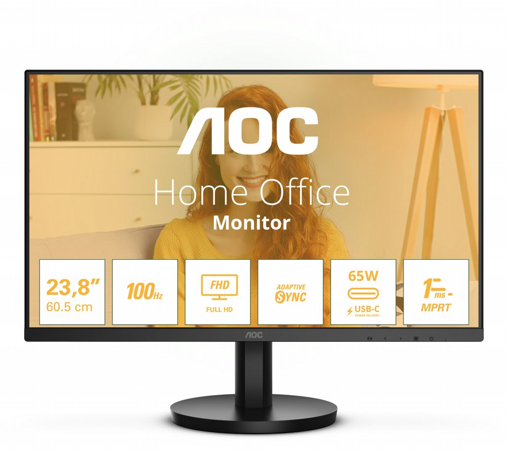 AOC 24B3CA2 | 23,8″ Full HD IPS | 100Hz | USB-C en HDMI | Monitor