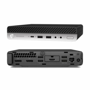 HP ProDesk Mini 600 G4 | Intel Core i5-8500T | 8GB RAM | 256GB SSD | Windows 11 Professional | Refurbished Silver