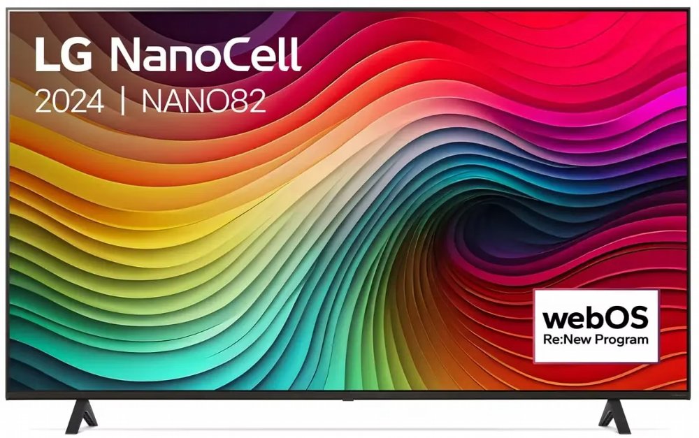 LG NanoCell 50NANO82T6B | 50″ 4K Ultra HD NanoCell Smart TV | WebOS 24 | HDR10 Pro | 60Hz