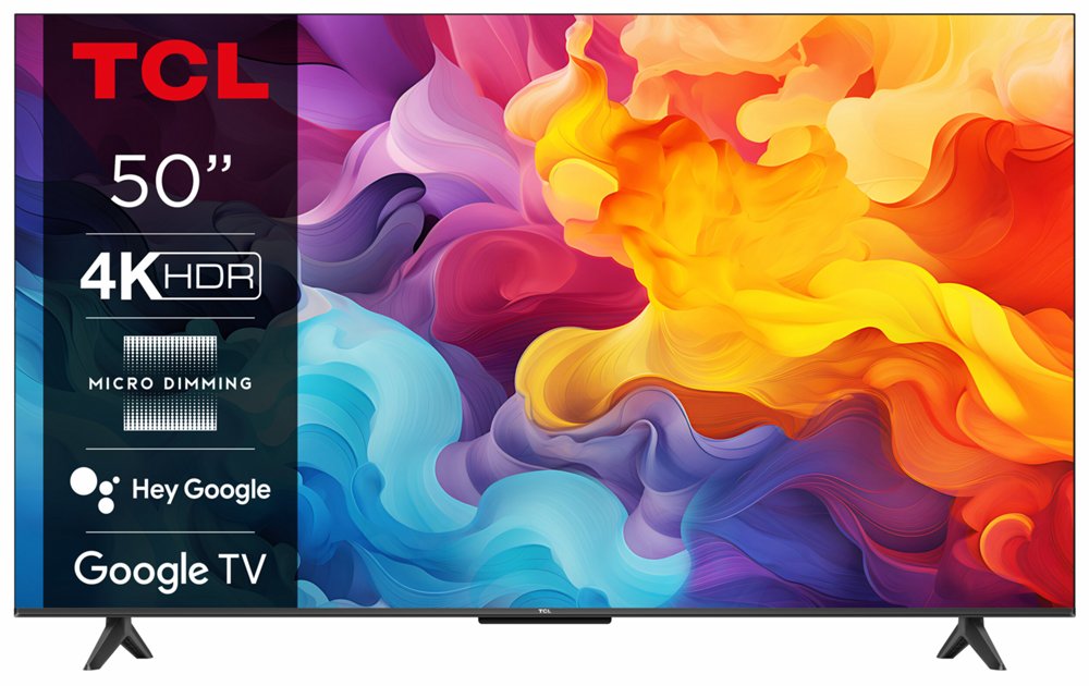 TCL 50P655 | 50″ 4K Ultra HD LED Smart TV | Google TV | HDR10 | 60Hz