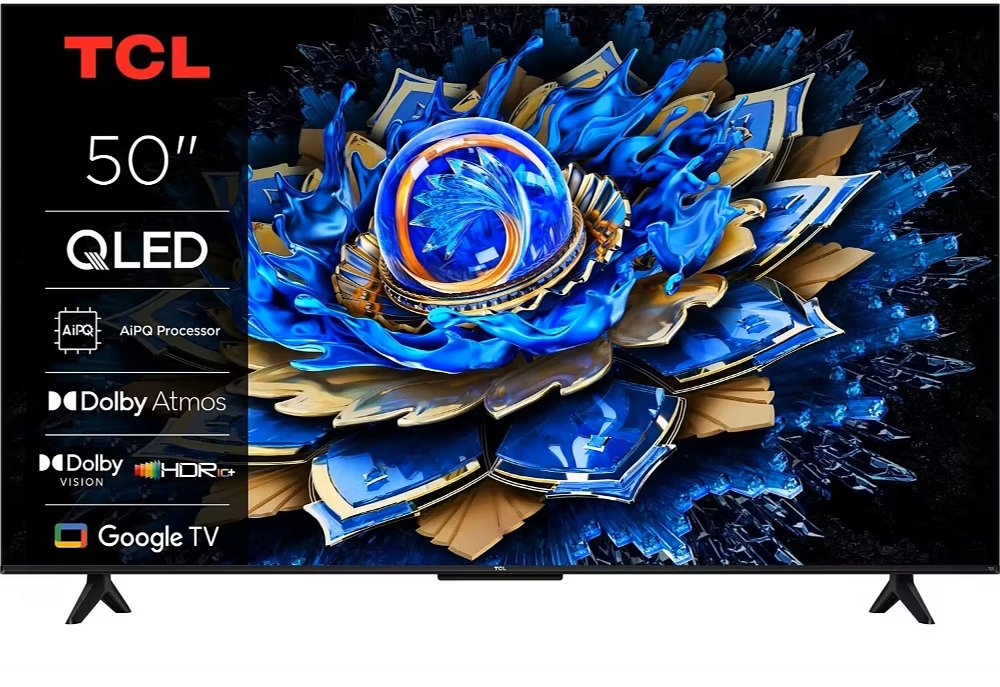 TCL 50T69C | 50″ 4K Ultra HD QLED | 60Hz | Google TV | Dolby Vision | HDMI 2.1 | Smart TV