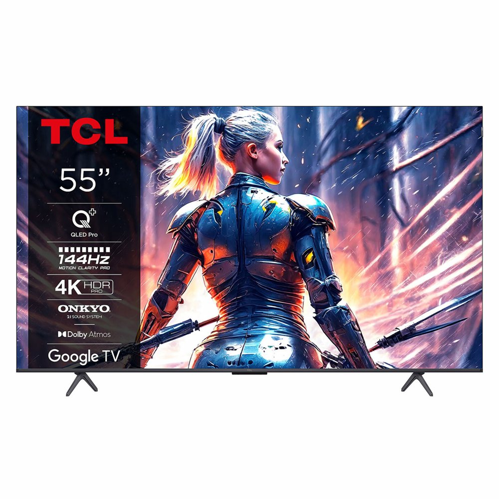 TCL 55C71B 55″ | Ultra HD 4K QLED Smart TV | Google TV + Wifi | Dolby Vision & HDR10 | Quantum Dot Technologie + Slim Design | 120Hz