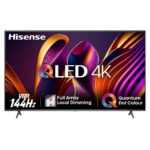 Hisense 55E7NQPRO 55″ | 4K Ultra HD QLED Smart TV | VIDAA + Wifi | Dolby Vision | Local Dimming | Quantum Dot voor Levendige Kleuren | 144Hz