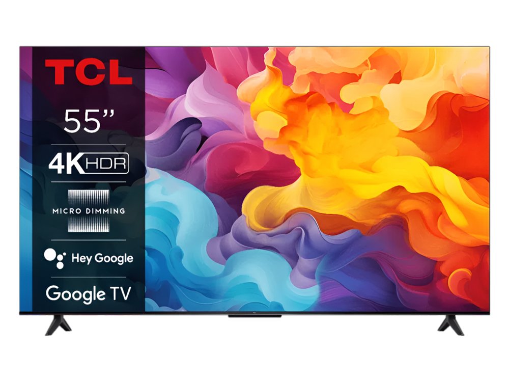 TCL 55P61B 55″ | 4K Ultra HD LED Smart TV | Google TV | HDR10 | 60Hz | Wifi & Bluetooth