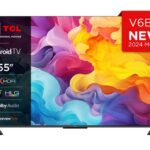 TCL 55V6B 55″ | Ultra HD 4K LED Smart TV | Google TV + Wifi | HDR10 voor Levendige Beelden | Slank Design | 50Hz