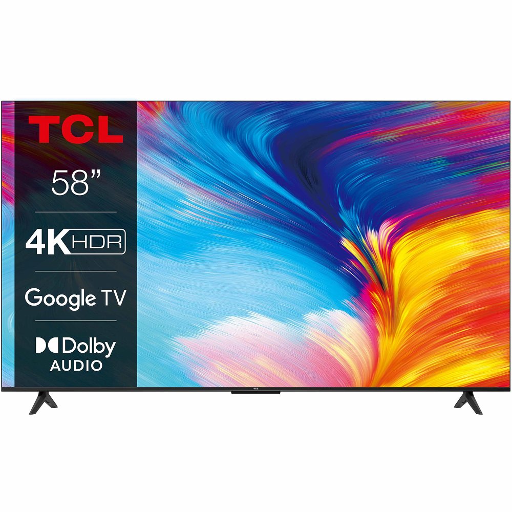 TCL 58P63 | 58” Ultra HD 4K | LED Smart TV | Wifi | Google TV | HDR10 | 60Hz