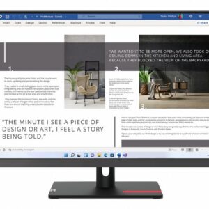 Lenovo ThinkVision S27i 30 | 27″ Full HD IPS Monitor | 100Hz | Grijs