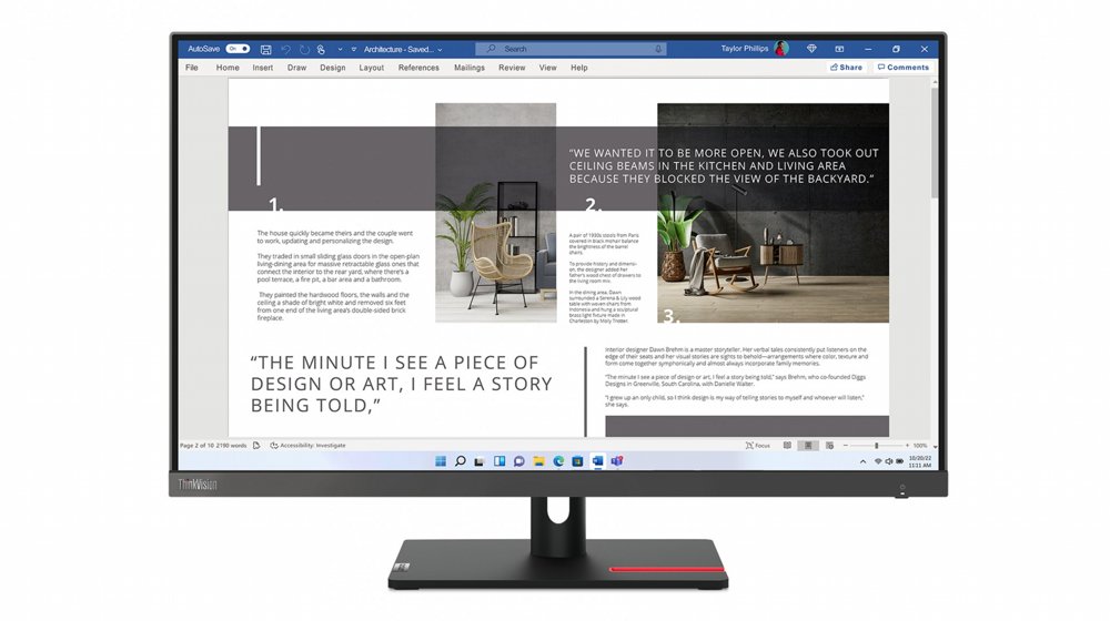 Lenovo ThinkVision S27i 30 | 27″ Full HD IPS Monitor | 100Hz | Grijs