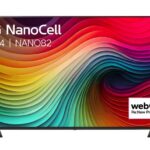 LG NanoCell 65NANO82T6B 65″ | 4K Ultra HD Smart TV met NanoCell Technologie | WebOS + Wifi | Levendige HDR10 Beelden & AI Sound | 60Hz | Stijlvol en Snel
