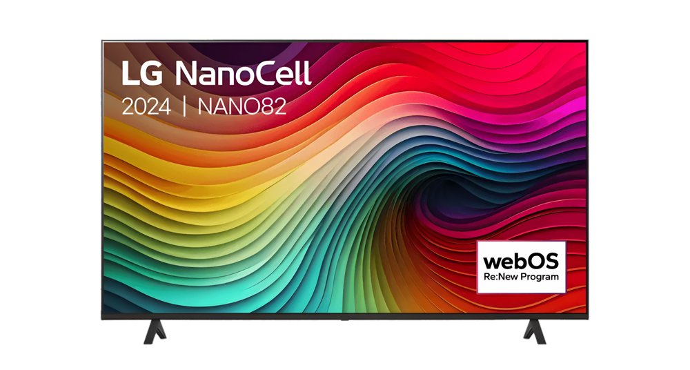 LG NanoCell 65NANO82T6B 65″ | 4K Ultra HD Smart TV met NanoCell Technologie | WebOS + Wifi | Levendige HDR10 Beelden & AI Sound | 60Hz | Stijlvol en Snel