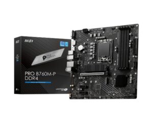 MSI PRO B760M-P | Socket LGA 1700 | Intel B760 | 4xDDR5 | Micro-ATX | Moederbord