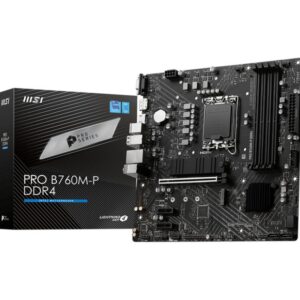 MSI PRO B760M-P | Socket LGA 1700 | Intel B760 | 4xDDR5 | Micro-ATX | Moederbord